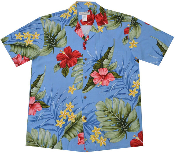 Classic Red Hibiscus Hawaiian Shirt